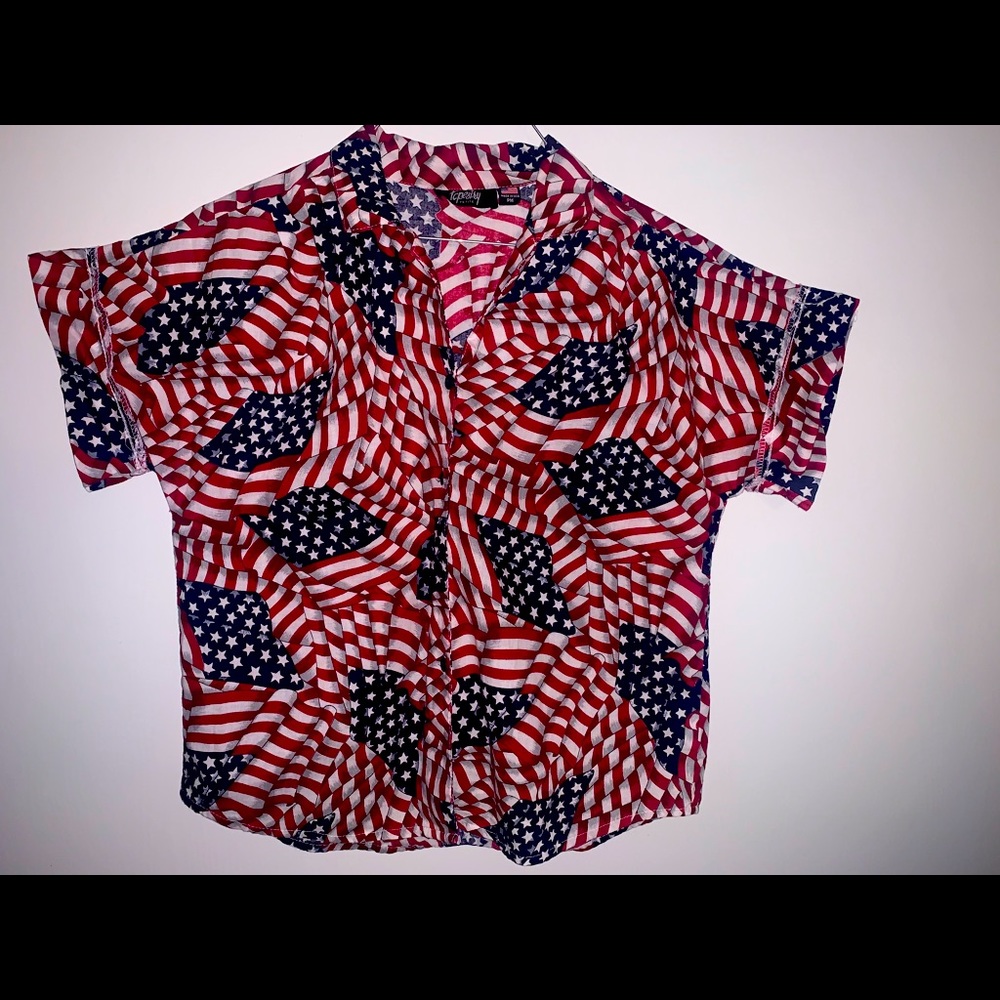 Tapestry shirt American flag